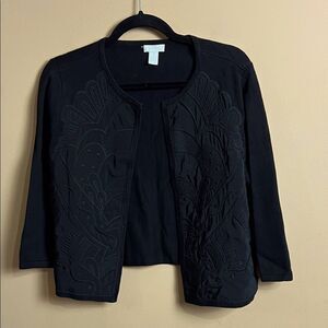 Chico's Black Cardigan Sweater